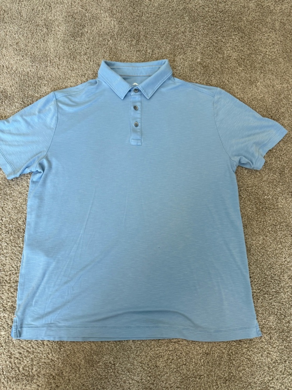 Tommy Bahama Light Blue Polo Shirt - Short Sleeve Collared